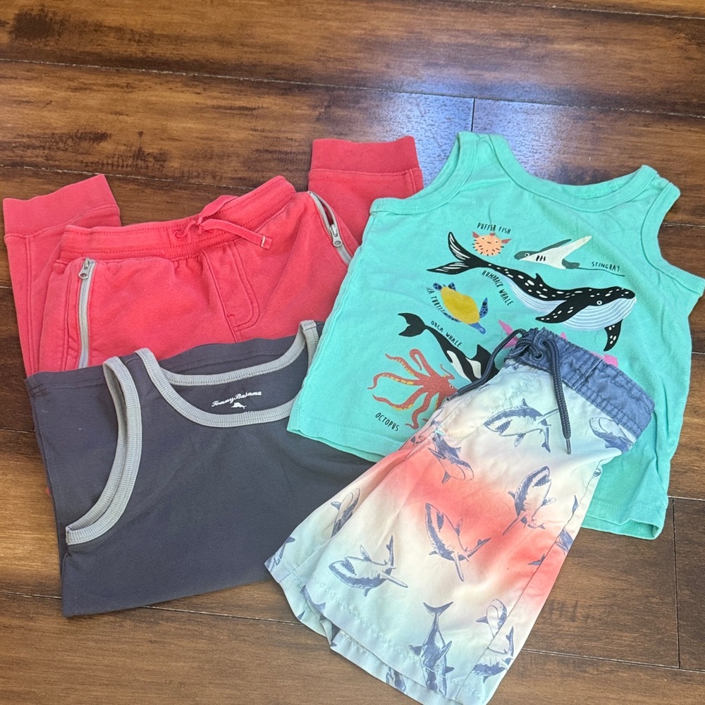 **Bundle** Kids Ocean-Themed Clothing Plus Joggers Size 5/6